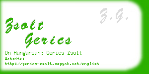 zsolt gerics business card